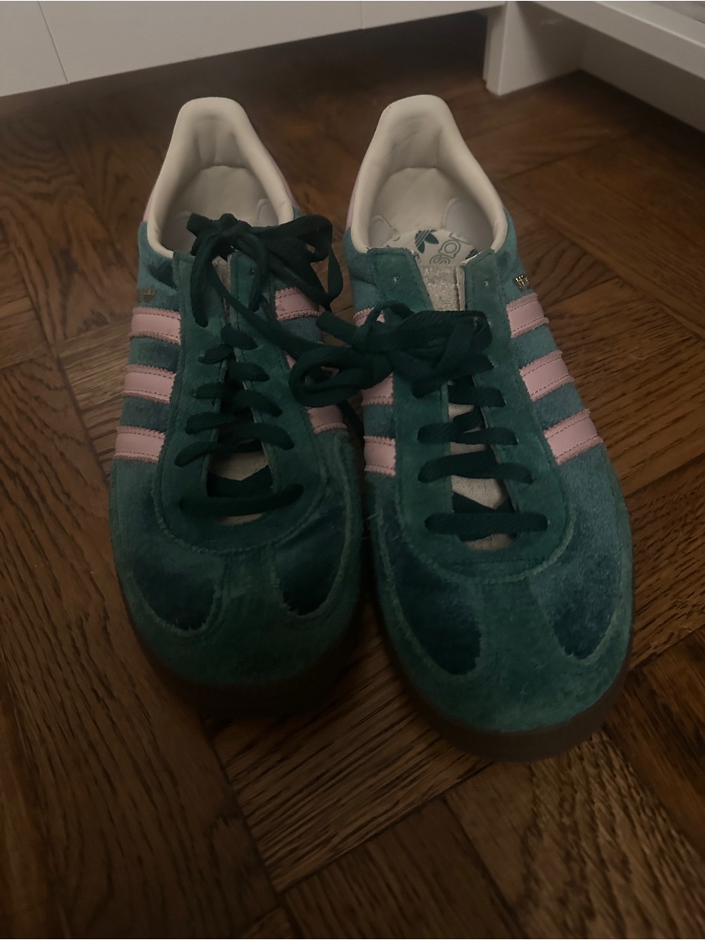 Adidas Green and Pink Spezial Sneakers - Picture 3 of 3